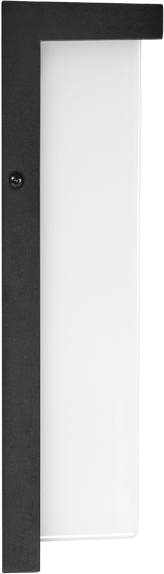 Maxxima 14 LED Porch Lantern Outdoor Wall Light Black with Frosted Lens 2500 Lumens 5 CCT 2700K/3000K/3500K/4000K/5000K Modern Exterior Patio Sconce Lantern