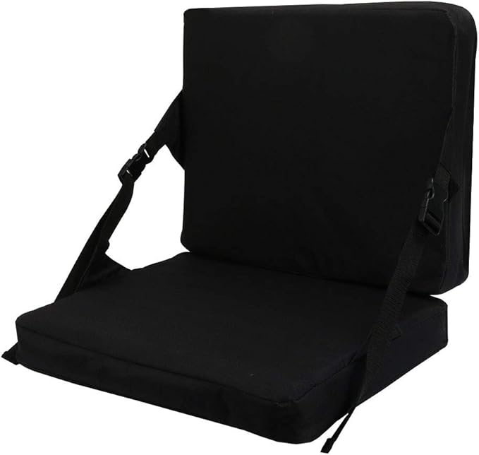Indoor &amp Outdoor Folding Chair Cushion Foldable Portable Stadium SeatChair Cushion for Sports Events Outing TravellingHiking Fishing