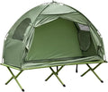 Portable Camping Cot for AdultsFolding Cot for Sleeping with Mattress Elevated Tent and Sleeping Bag Multifunctional Outdoor Tent Cot Bed 1 Person