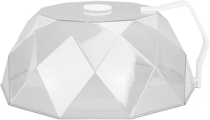 Alomejor Microwave Food Cover Oil Proof High Temperature Splatter Lid for Microwave Anti Freshness Storage for Most Plates Bowls PeopleFriendly HeatResistant Material (White)