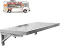 RV Concession Shelf Stainless Steel Folding Table Wall Mount Fold Down Laundry Table Kitchen Wall Tables for Food Truck Restaurant BBQ Workstation(90x40cm/36x16in)