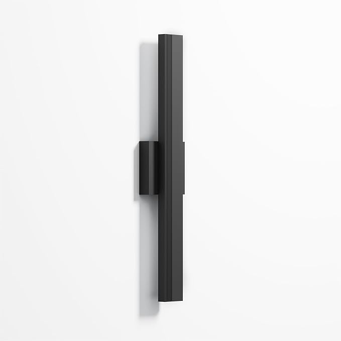 LamQee 23.6 In Aluminum Long Outdoor Wall Light 3000K 1600LM Integrated LED Waterproof IP65 Linear Modern Exterior Lighting Fixtures Wall Mount Outside Sconce for House Porch Patio Garage Front Door