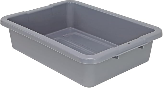 Quantum Storage Systems FSB-20155RGY Bussing Tub 20 W x 15 D x 5 H Polypropylene Gray NSF
