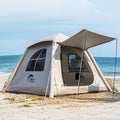 Automatic Inflatable Camping Tent Quick Setup Tent with Electric Air Pump Easy Set up 3-4 Person Blow Up Tents for 4 Seasons Waterproof Windproof Inflatable Tent for Camping