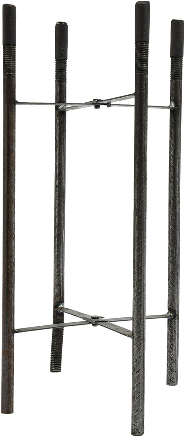 Street Light Pole Black Outdoor Galvanized Solar Street Lamp Post Split Street Lamp Post Outdoor Street Courtyard Parking Lot Lighting Post with Mounting Rebar Cage for Patio (10ft 114+76mm)