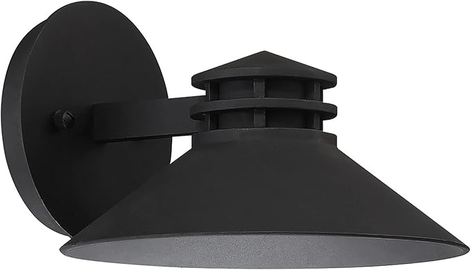 WAC Lighting dweLED Sodor 8in LED Indoor and Outdoor Wall Light 3000K in Black