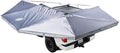 Overland Vehicle Systems - XD Nomadic 270 - Awning W/Lights &amp Black Out Driver Side Grey Hex Black Trim &amp Black Travel Cover