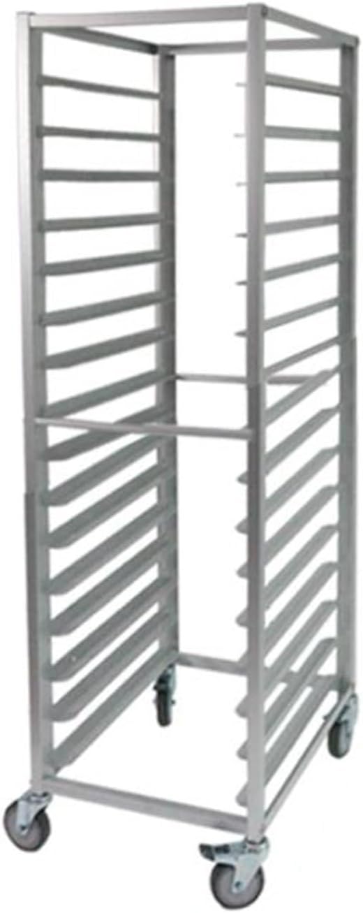 Quick Rack for Baking Pans15-Layer Aluminum Bread Pan Rack Commercial Kitchen Baking Tray Storage for Food Service Bakeries &amp Restaurants - 155x65x47cm Durable &amp Quick Access