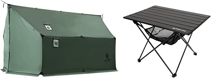 OneTigris TEGIMEN Hammock Hot Tent + OneTigris SWIFLY Camping Table
