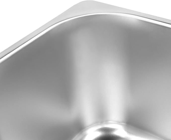 HOIGON 4 Pack 1/6 Size Steam Table Pan with Lids 4 Inch Deep Stainless Steel Hotel Pan Anti-Jam Steam Pans Half Size Hotel Pans for Buffet Restaurants Catering