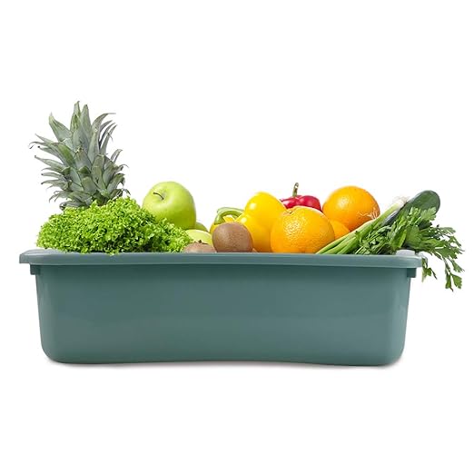 13 L Utility Bus Box Commercial Bus Tubs Green 4 Packs