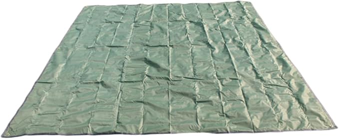 HANABASS Outdoor Camping Canopy Tarp Groundsheet Blanket Mat Army Green Versatile Tent Footprint for Mud Protection Picnic and Rain Coverage