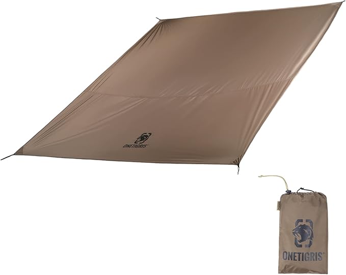 ONETIGRIS Tent Tarp Footprint 94x94 Large Size Waterproof Lightweight Multifunctional Camping Tarp Beach Blanket for Camping Hiking Backpacking
