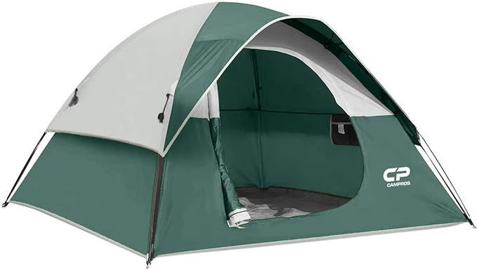 Tents for Camping 6 Person Tent Waterproof Windproof Double Layer Family Camping Tent Easy Setup Dome Tent with Large Mesh Windows &amp Wider Door for Outdoor Camping &amp Hiking
