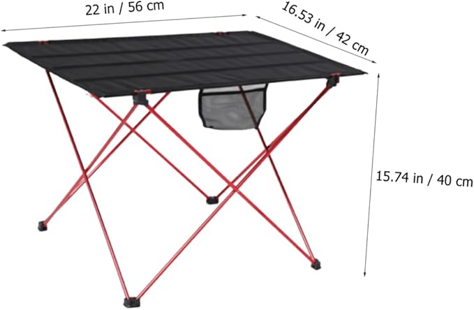 Portable Folding Camping Table Aluminum Outdoor Beach Picnic Table Pop up for Camping Hiking