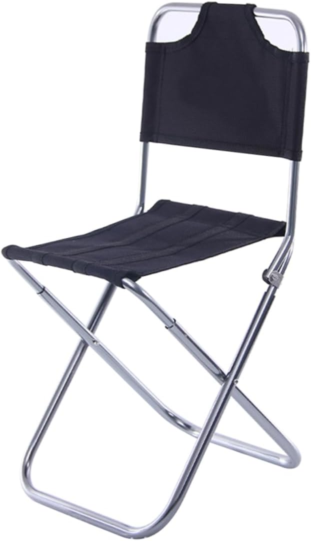 Portable Folding Camping Stool Aluminum Alloy Fishing Chair Comfortable Backrest for Outdoor Adventures