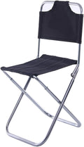 Portable Folding Camping Stool Aluminum Alloy Fishing Chair Comfortable Backrest for Outdoor Adventures