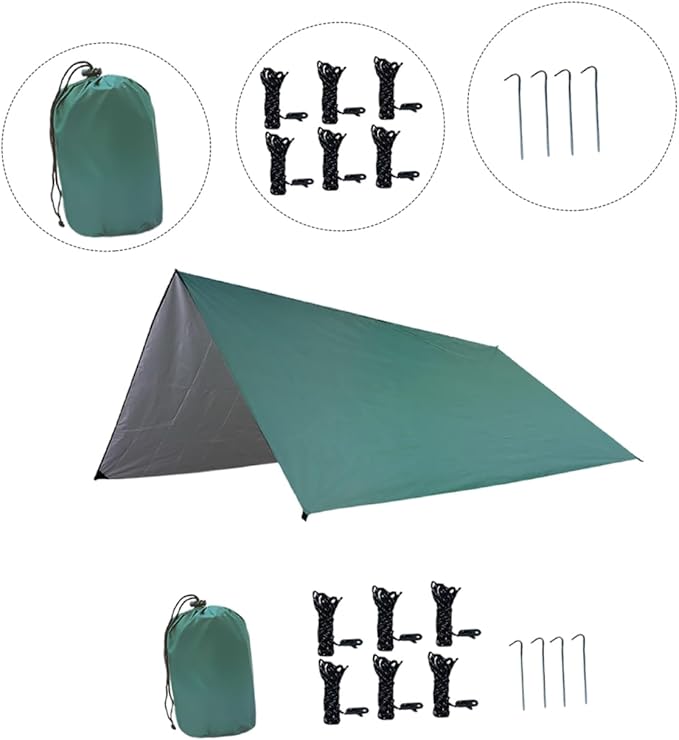 1Set Canopy Tent for Outdoor Travel Durable Camping Shelter for People UV Protection Lightweight Design for Hiking Picnics and Beach Use