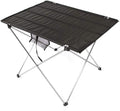 Folding Camping Table - Portable Aluminum Camp Table Lightweight Compact Roll Up Picnic Table for Picnic Outdoor Hiking BBQ Camping Kitchen Fishing Beach with Carry Bag