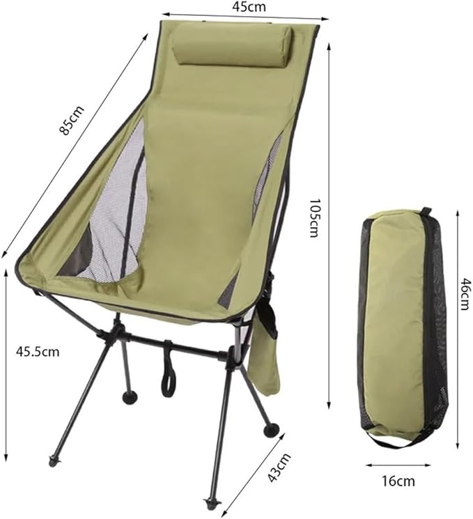 Outdoor Folding Chair Camping Portable Widened Beach Fishing
