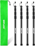 Tent Poles for Tarp 8.2' Fiberglass Tarp Poles Set of 4 Tent Poles Replacement Telescoping Pole Canopy Poles Camping Poles for Rooftop Tents Trekking Pole Tent for Rain Fly Camper Awning