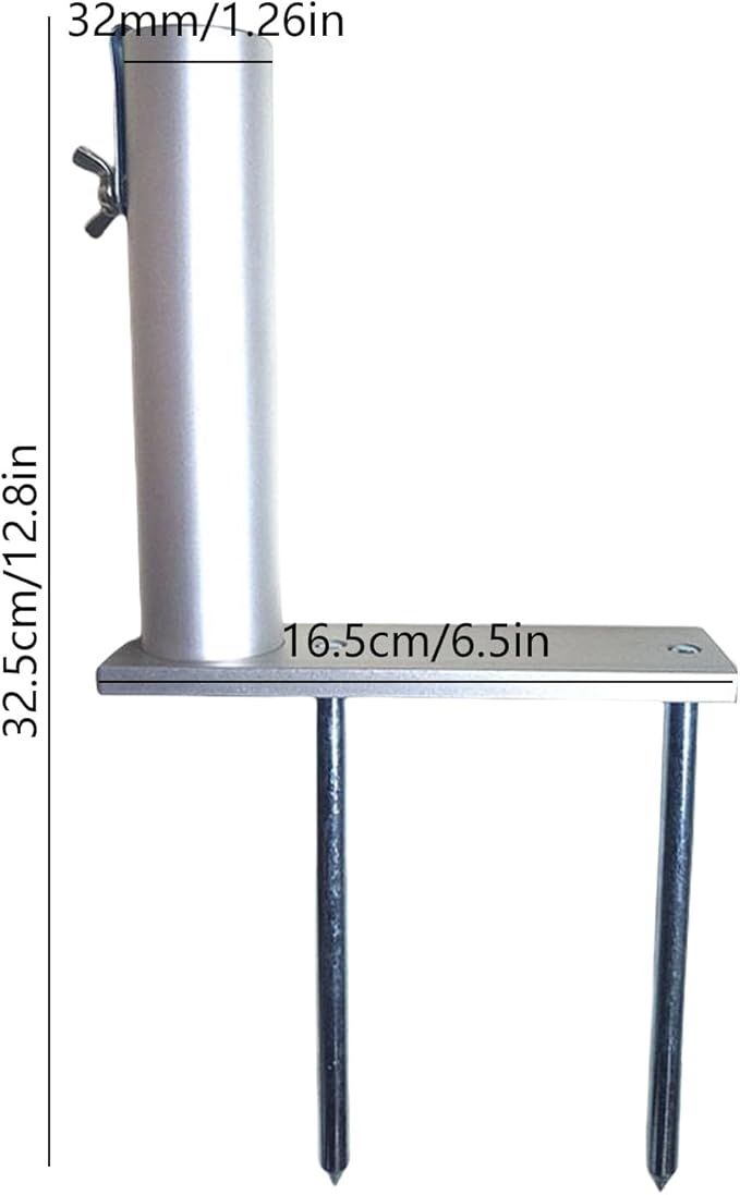 Reinforced Heavy Gauges Ground Anchors Stake with Anticorrosion Coating Suitable for Permanent Garden Umbrella Aluminum Patios Umbrella Ground Spikes