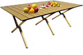 Portable Low Alluminum Roll Up Travel Folding Table for Beach Camping &amp Picnic – Compact Lightweight Multi-Purpose for Indoor &amp Outdoor Use
