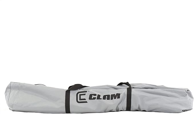CLAM Pop Up Screen Tent Outdoor Camping Gazebo Canopy Venture 9' x 9' Gray