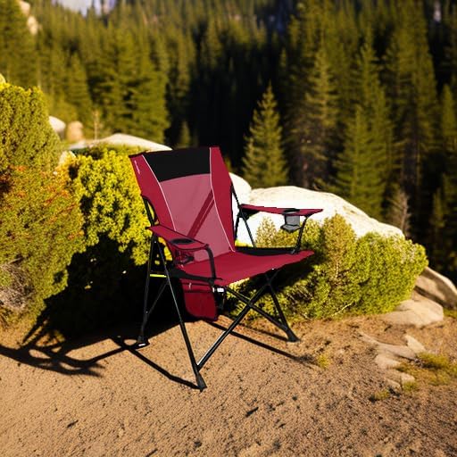 Kijaro Dual Lock Portable Camping Chairs - Versatile Folding Chair Sports Chair Outdoor Chair &amp Lawn Chair - Dual Lock Feature Red Rock Canyon