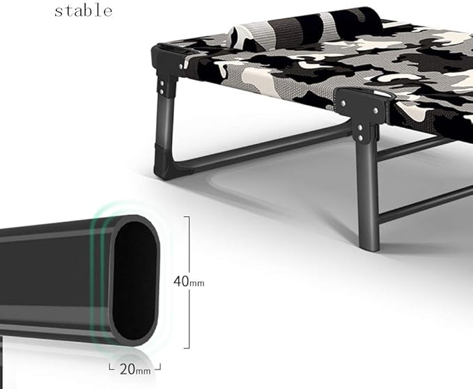 Patio Lounge Chairs Folding Camp CotComfort Folding Military Bed Camping COT with Free Mat Ideal for Camping and Hunting Indoor Guest Bed Easy Assemble RecliA-with Mattress