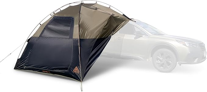Kelty Highroads Overlanding Shelter - Universal Mount Car Camping Tent with Large Zippered Entry Aluminum Frame Adjustable Walls and Windows UV Protection Rainproof Stuff Duffel Included 2024