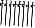16Pcs Heavy Duty Tent Nails Lengthened Non Ground Stakes for Outdoor Camping Durable Iron Tent Pegs with Tip for Stable Support