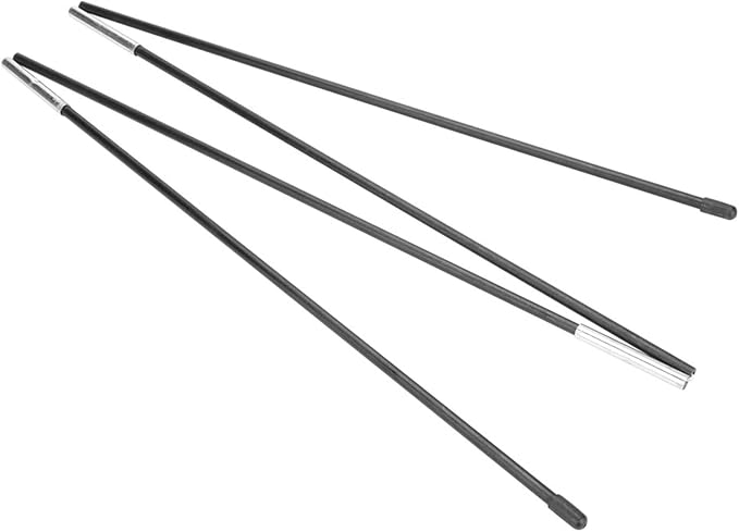 Tent Poles Replacement Tent Poles for Tarp Tent Accessories Lightweight Adjustable Fibreglass with Pointed Head Design Suitable for 2×2m Double Tent for Camping Hiking Outdoor Activity