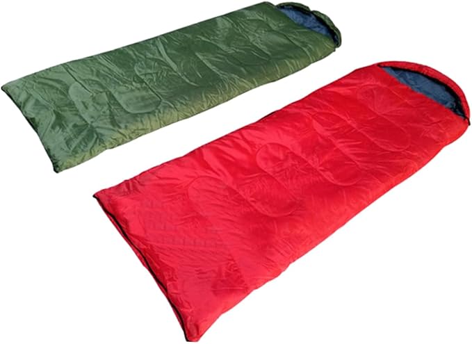 VICASKY Mummy with Drawstring Hood for Adults Cold Weather Camping and Hiking Outdoor Use Lightweight Military Green Blanket with Internal Pouch for Valuables