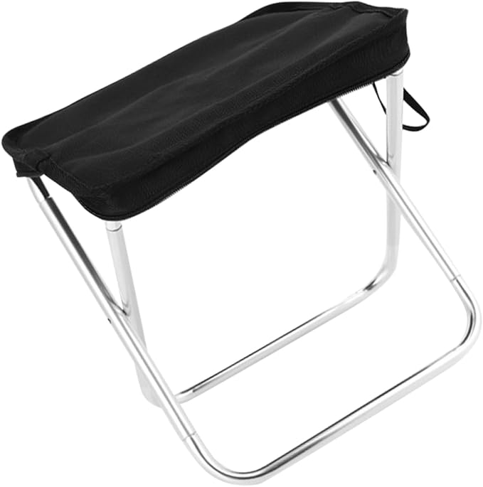 Mikikit 3pcs Portable Folding Stool Lightweight Camping Chair High-Strength Material for Outdoor Adventures Compact Design for and Storage