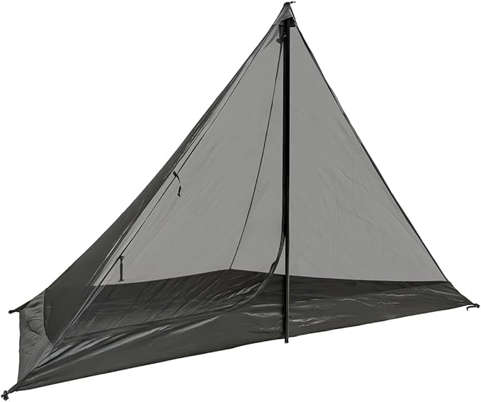 Half Inner Mesh Tent for Tipi Hot Tent with Waterproof Floor 1 Person General Size