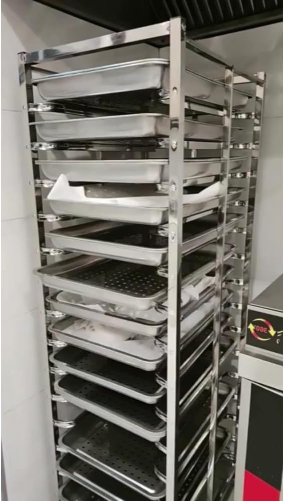 Industrial Baking Rack for Hotel Pans 15-Tier Organizer Built to Fit Despatch Industries and Food Production