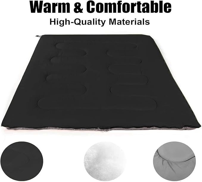 Bulk 10 Pack Envelope Sleeping Bags 4 Seasons Warm or Cold Lightweight Indoor Outdoor Sleeping Bags for Adults Backpacking Camping