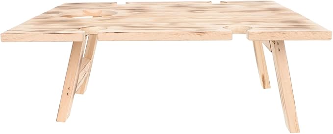 HANABASS Portable Picnic Table Outdoor Folding Table Wooden Construction Folding Dinner for Camping Beach and Picnic
