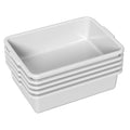 8 Liters Small Commercial Plastic Bus Tubs Plastic Bus Boxes for Restaurant Gray 5 Packs