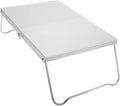 POPETPOP Compact Mini Beach Table Lightweight Aluminum Portable Picnic and Camping Tray for Outdoor Use Easy Assembly Heat-Resistant Design for Family Gatherings