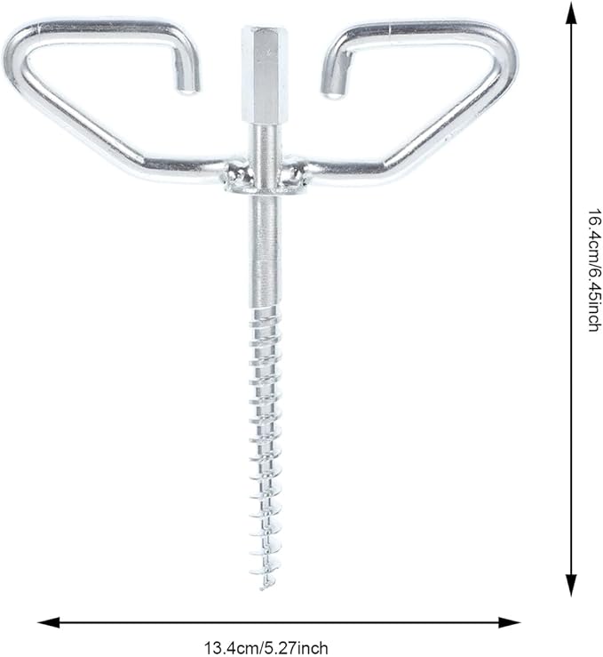 Electric Ice Fishing Tent Anchors with Rubber Covers Ground Stakes for Winter Ice House Fixing Easy Pull-Out Design for Secure Outdoor Shelter Stability