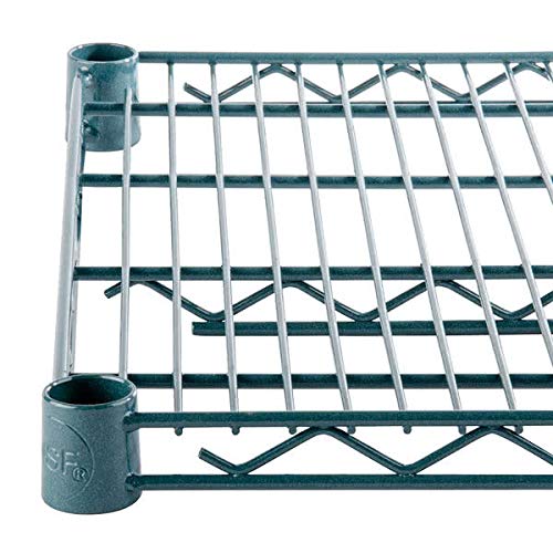 Commercial Green Epoxy Coated Wire Shelving 24 x 48 (2 Shelves) - NSF