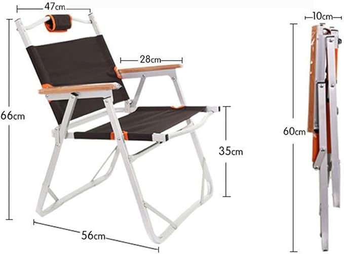 Foldable Chair Folding Beach Chair Moon Shape Fishing Outdoor Furniture Al Ultralight