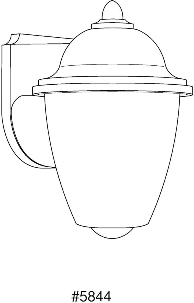 Progress Lighting Polycarbonate Outdoor 1-Light Acrylic Shade Traditional Outdoor Wall Lantern Light White
