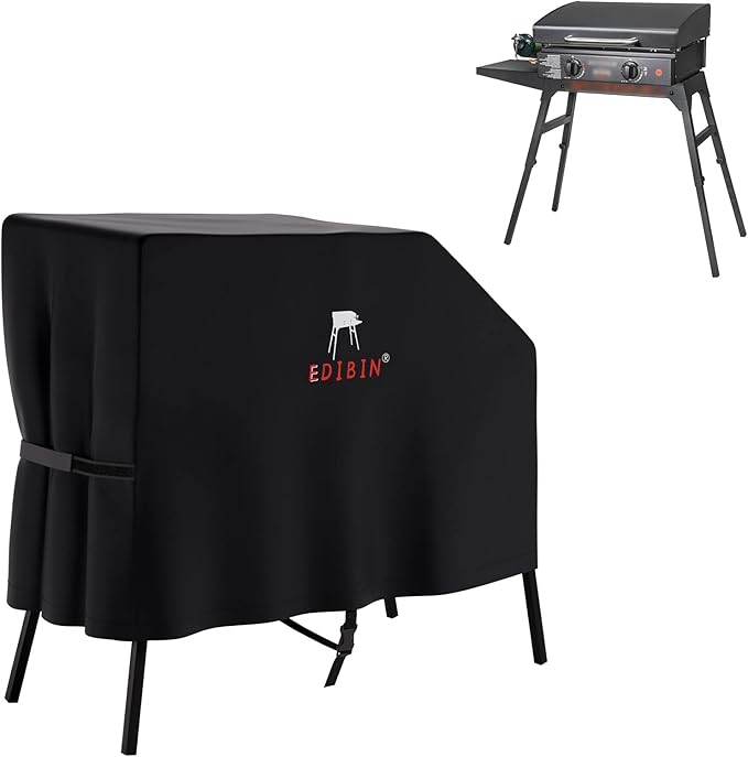 22 inch Griddle Cover for Blackstone 22 inch 17 inch Griddle with Hood and Stand Grill Cover Exclusively Fits for Blackstone 22” Grill with Hood 600D Heavy Duty Weather Resistant