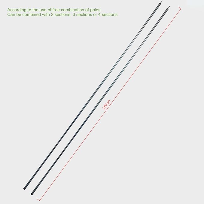 Tent Pole - Universal Portable Heavy Duty Awning Support - Beach Shade Awning Polesfor Outdoor Vacation Holiday Travel Road Trip Beach Camping Hiking