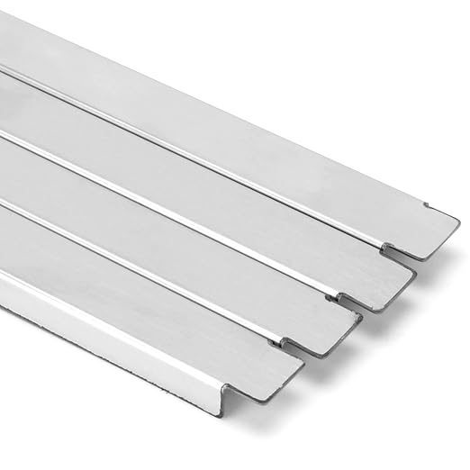 6 Pack 20 Inch Steam Table Dividers Stainless Steel Adaptor Bars Table Adapter Metal Cooler Food Divider Bars for Hotel Restaurant Kitchen Commercial Food Service Accessories (20 in)
