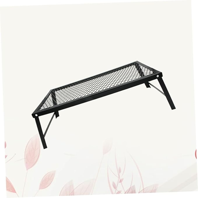 Iron Portable BBQ Mesh Table Outdoor Furniture Camping Picnic Desk Easy Foldable Sturdy Iron Material