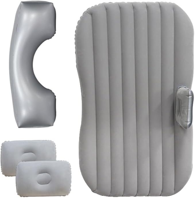 axGear Inflatable Car Travel Air Mattress Back Seat w/Pump 2 Air Pillows Car SUV Sleeping Mattress Universal Fit